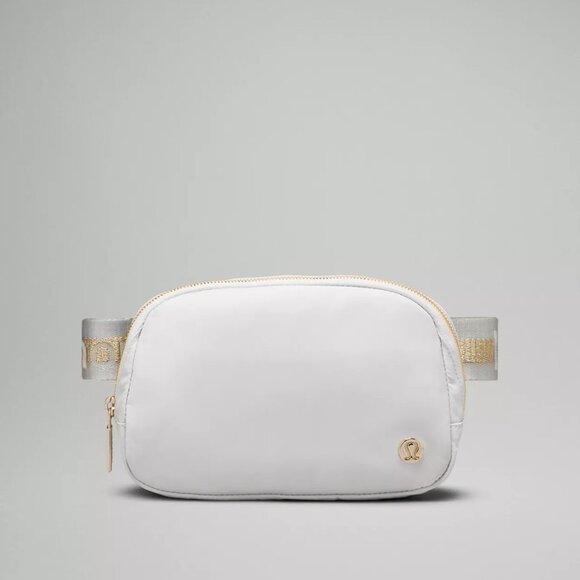 lululemon athletica Handbags - Lululemon Everywhere Belt Bag 1L Wordmark Vapor/Gold/White for phone keys wallet